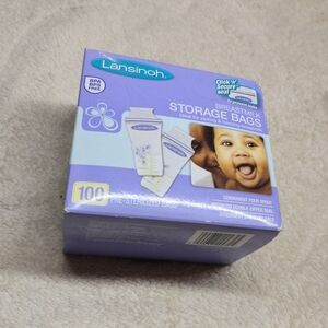 Lansinoh Breastmilk Breast milk Pump Storage Bags 100 Count NIP